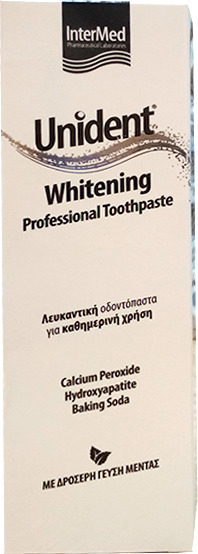 unident whitening professional toothpaste